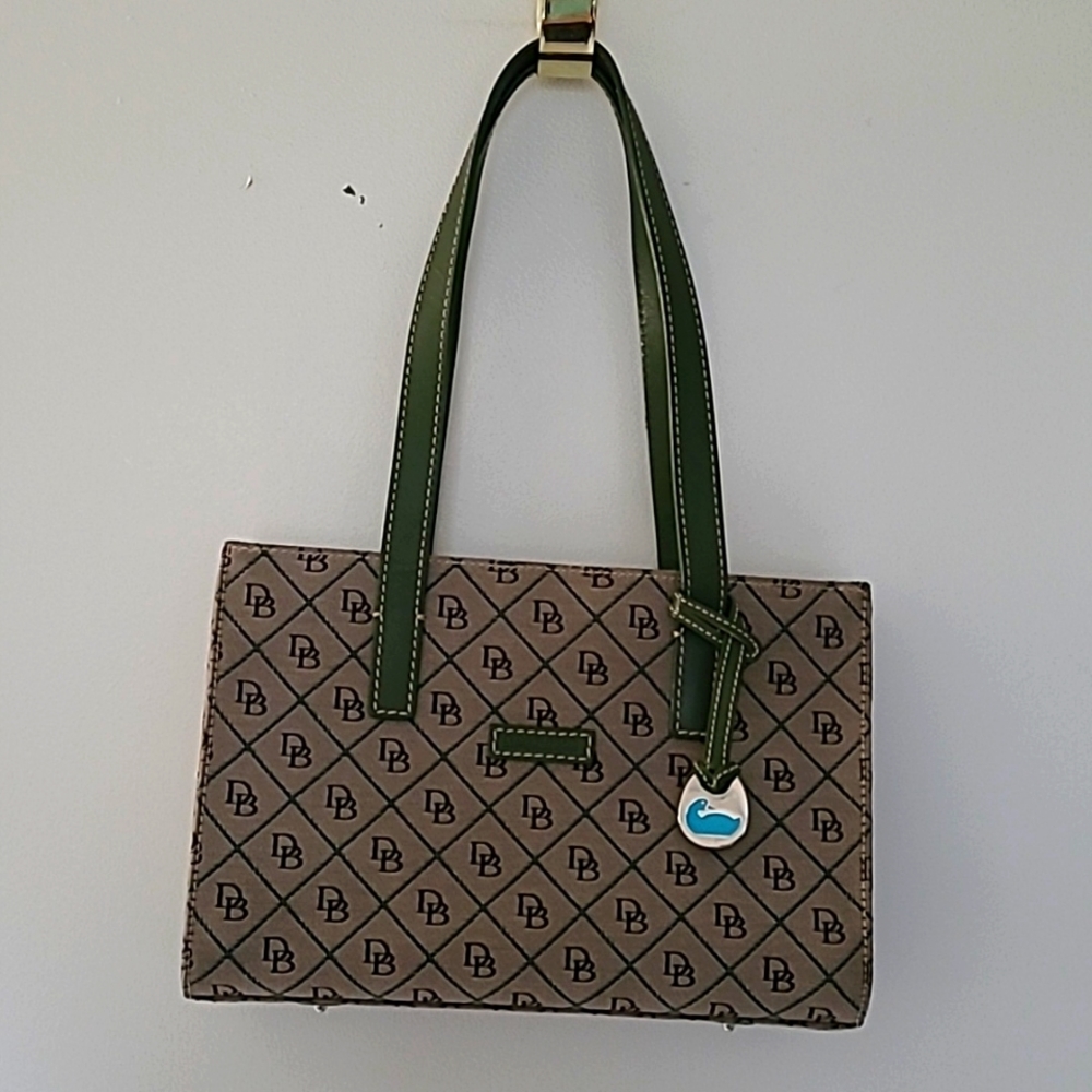 Dooney & Bourke East/West Signature Tote (short handle) Kelly Green